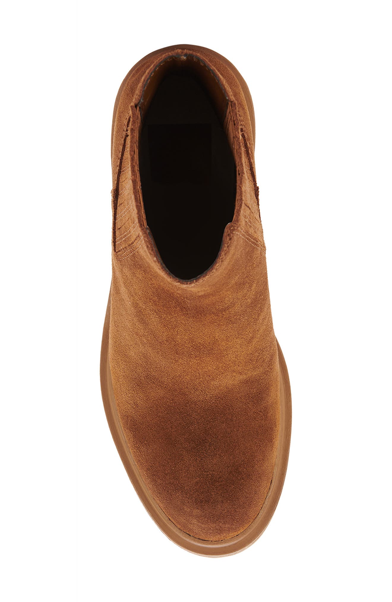 Dolce Vita Caster H2O Waterproof Lug Sole Platform Bootie - Wide Width Available, Alternate, color, Camel Suede H2o