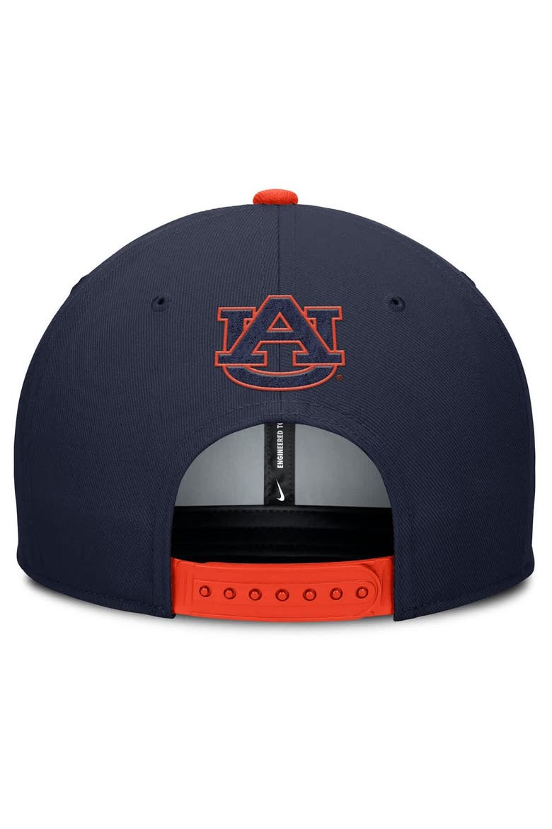 Men's Nike Navy/Orange Auburn Tigers 2025 Sideline Campus Pro Local Snapback Hat, Alternate, color, Navy