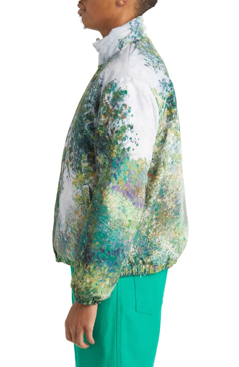 KROST Forest Print Water Resistant Reversible Puffer Jacket, Alternate, color,