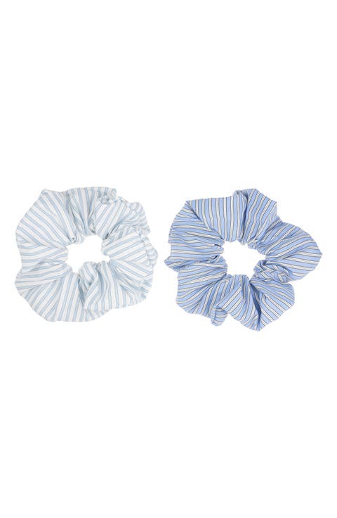 Davis 2-Pack Stripe Scrunchies