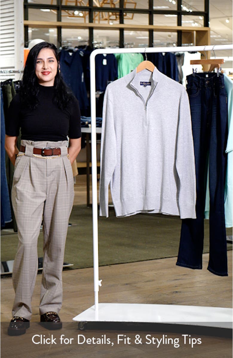 Supima<sup>®</sup> Cotton Half Zip Pullover, sales video thumbnail