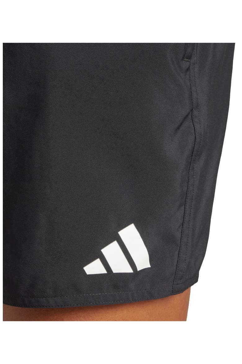 Essentials Swim Trunks, Alternate, color, BLACK/ WHITE