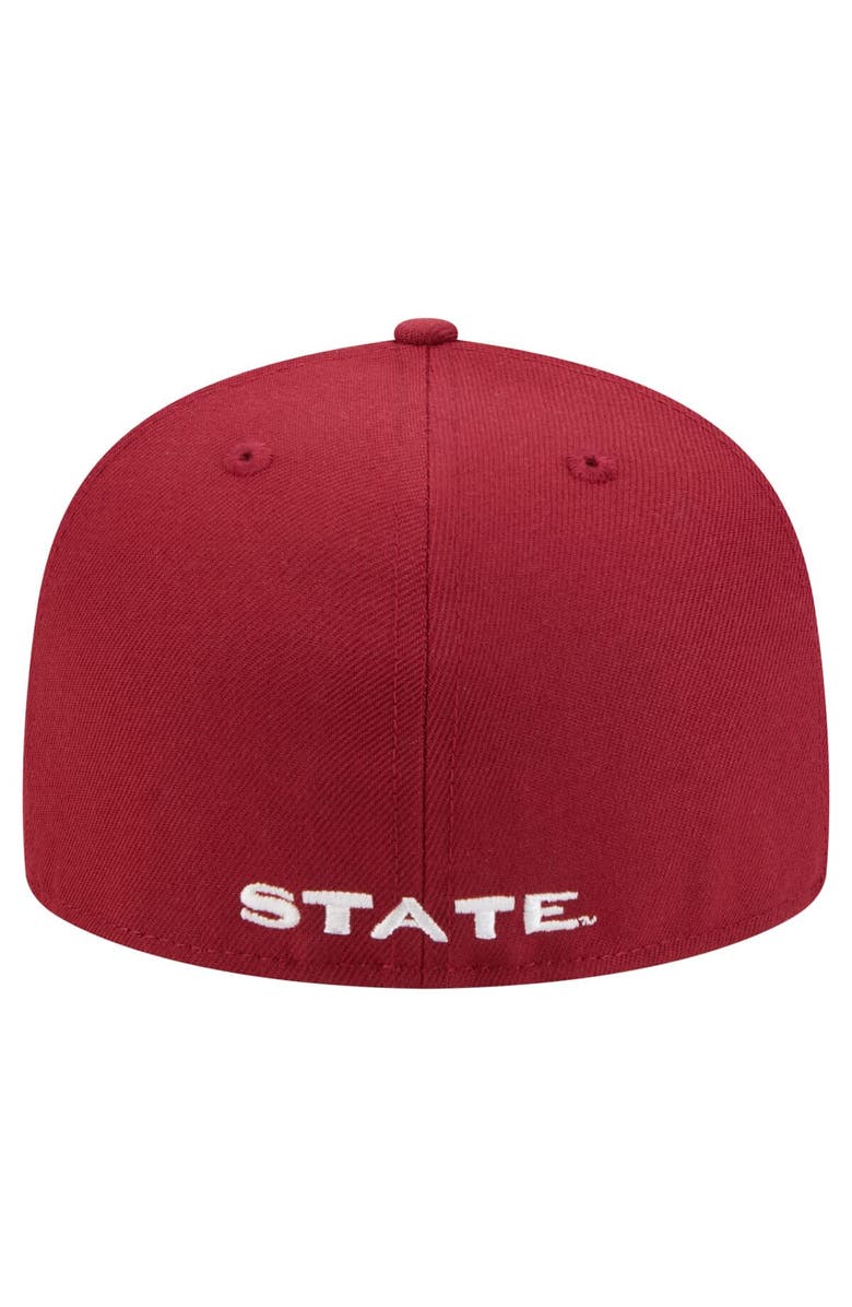 New Era Men's New Era Garnet Florida State Seminoles Vault 59FIFTY Fitted Hat, Alternate, color, 