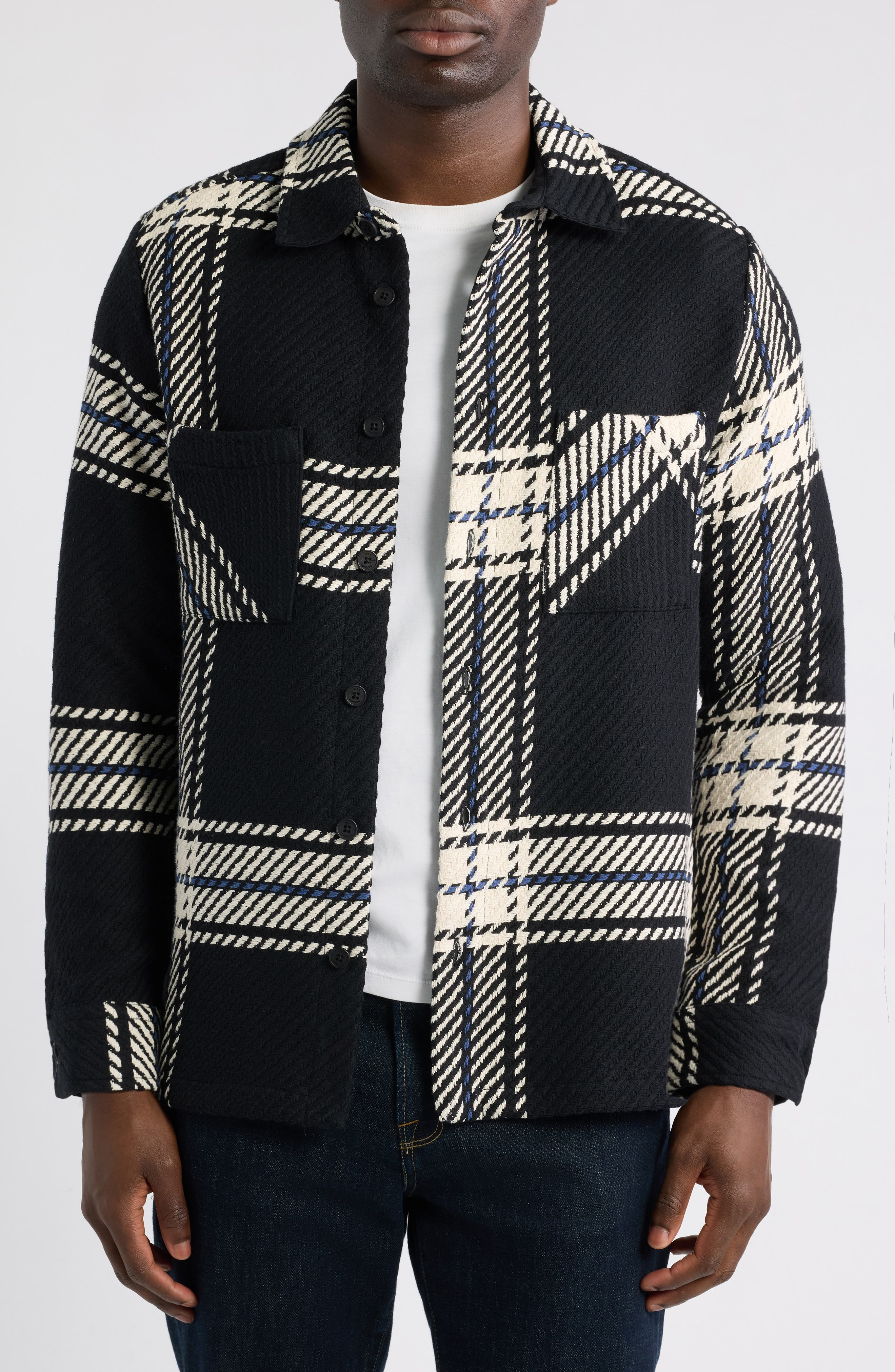 selected BLACK / ECRU