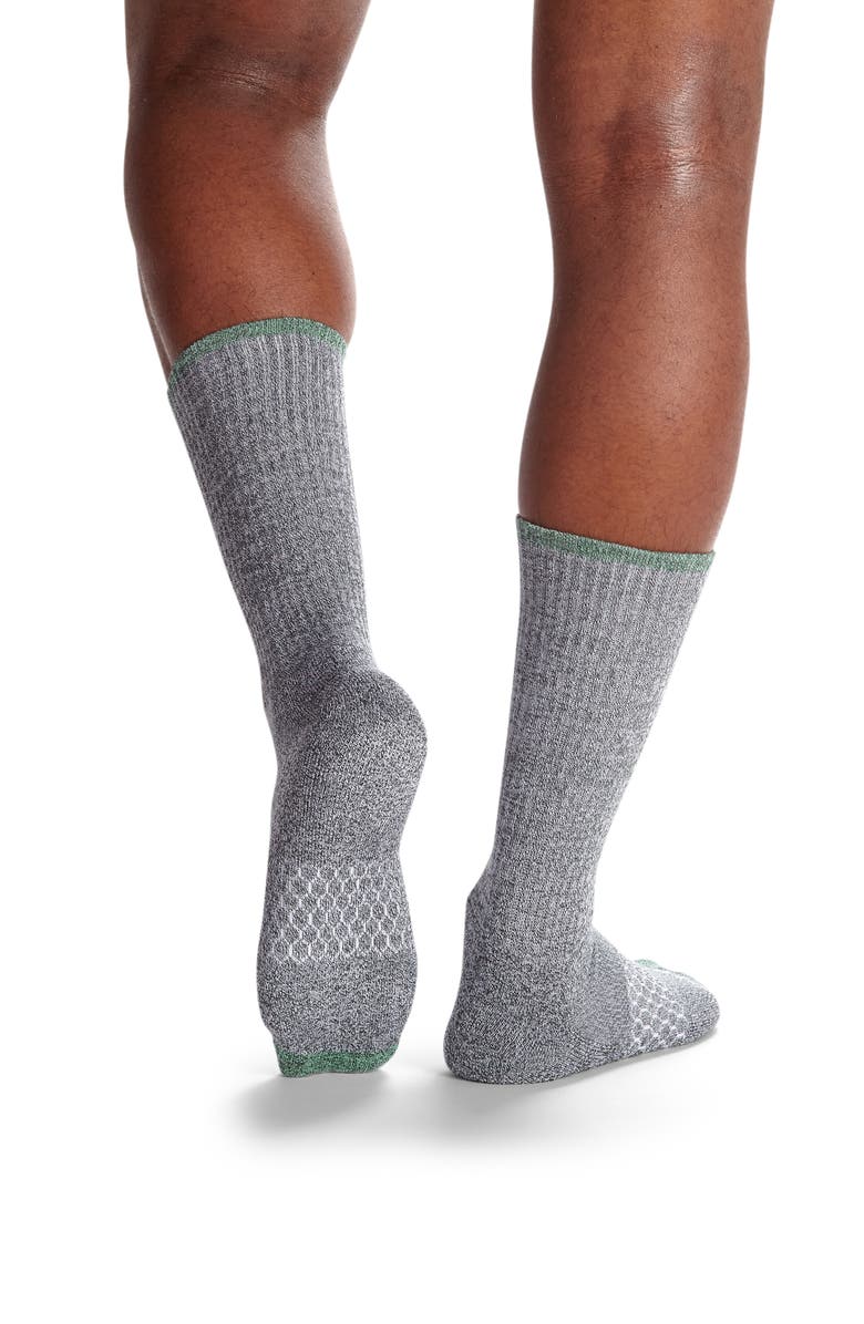 Bombas Contrast Marled Crew Socks, Alternate, color, 