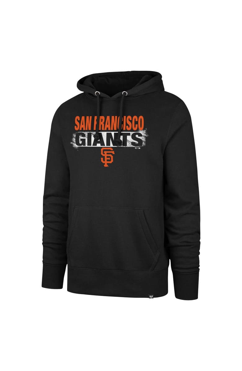 '47 Men's '47 Black San Francisco Giants Base Slide Headline Pullover Hoodie, Alternate, color, Black