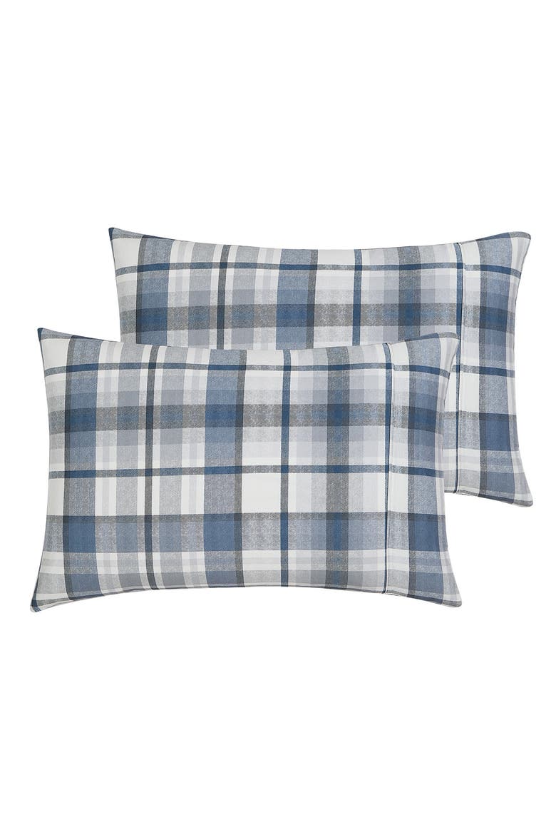 Highland Collection Extra Deep Cotton Sheet Set, Alternate, color, BLUE