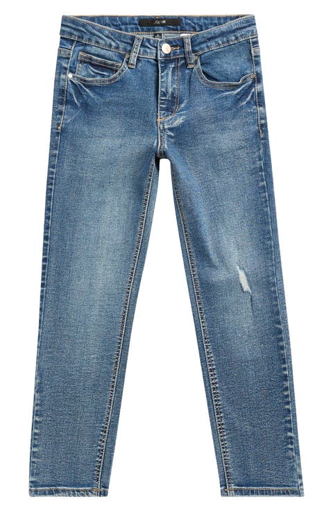 Kids' Brixton Ripped Slim Straight Leg Jeans (Big Kid)