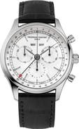 FREDERIQUE CONSTANT Classics Chronograph Leather Strap Watch, 40mm
