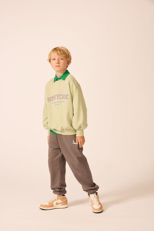 The Sunday Collective Organic Weekend Sweatshirt In Green