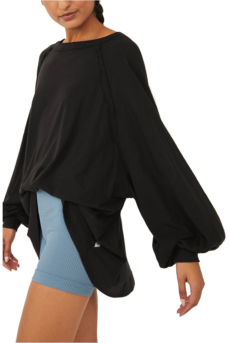 Free People FP Movement She's Everything Shirt, Alternate, color, BLACK