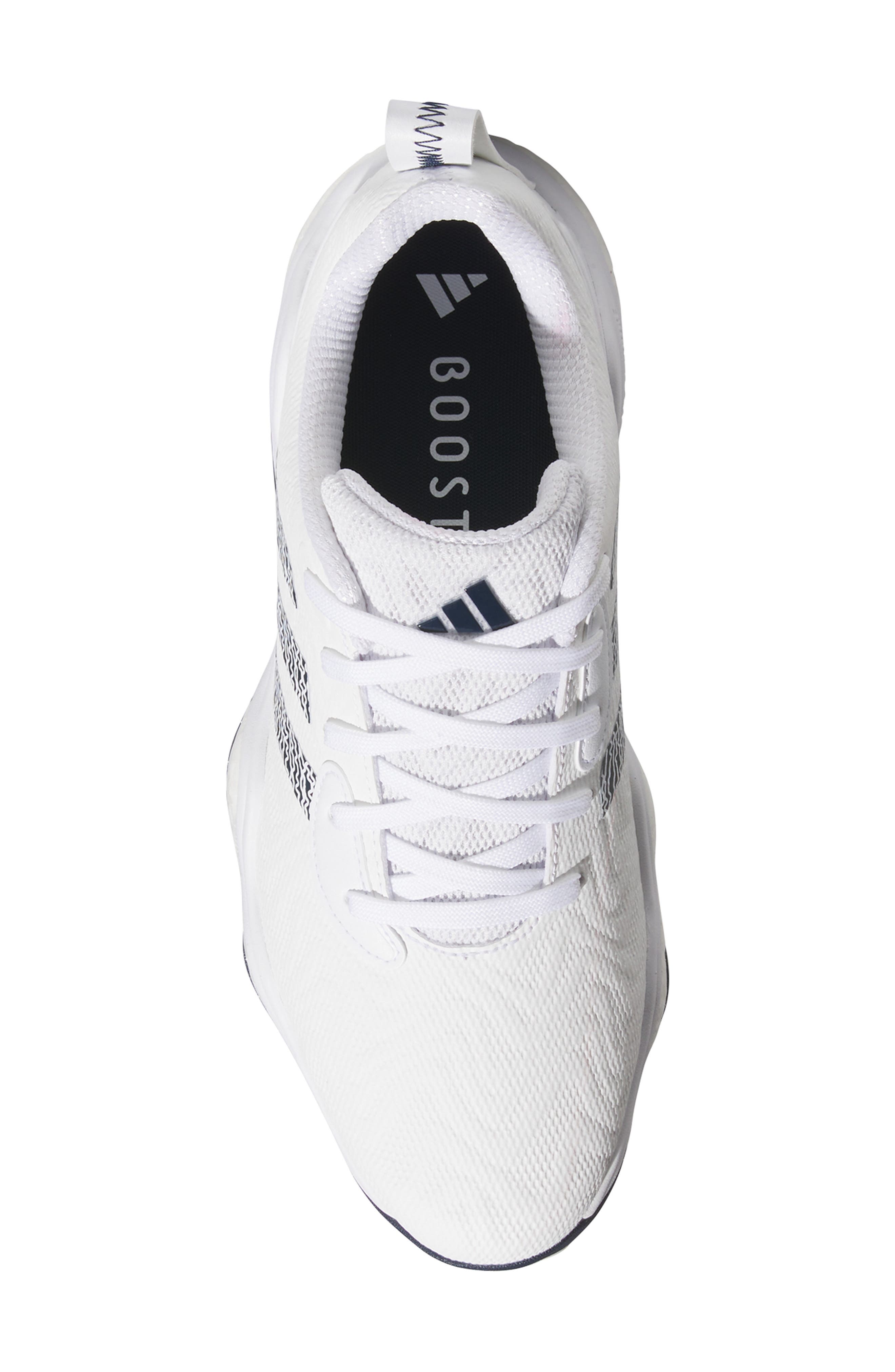 adidas Codechaos 25 Waterproof Spikeless Golf Shoe, Alternate, color, White/ Collegiate Navy/ White