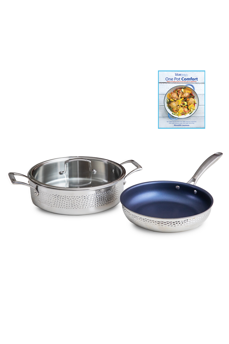 3-Piece Stainless Steel Cookware Set, Main, color, Silver