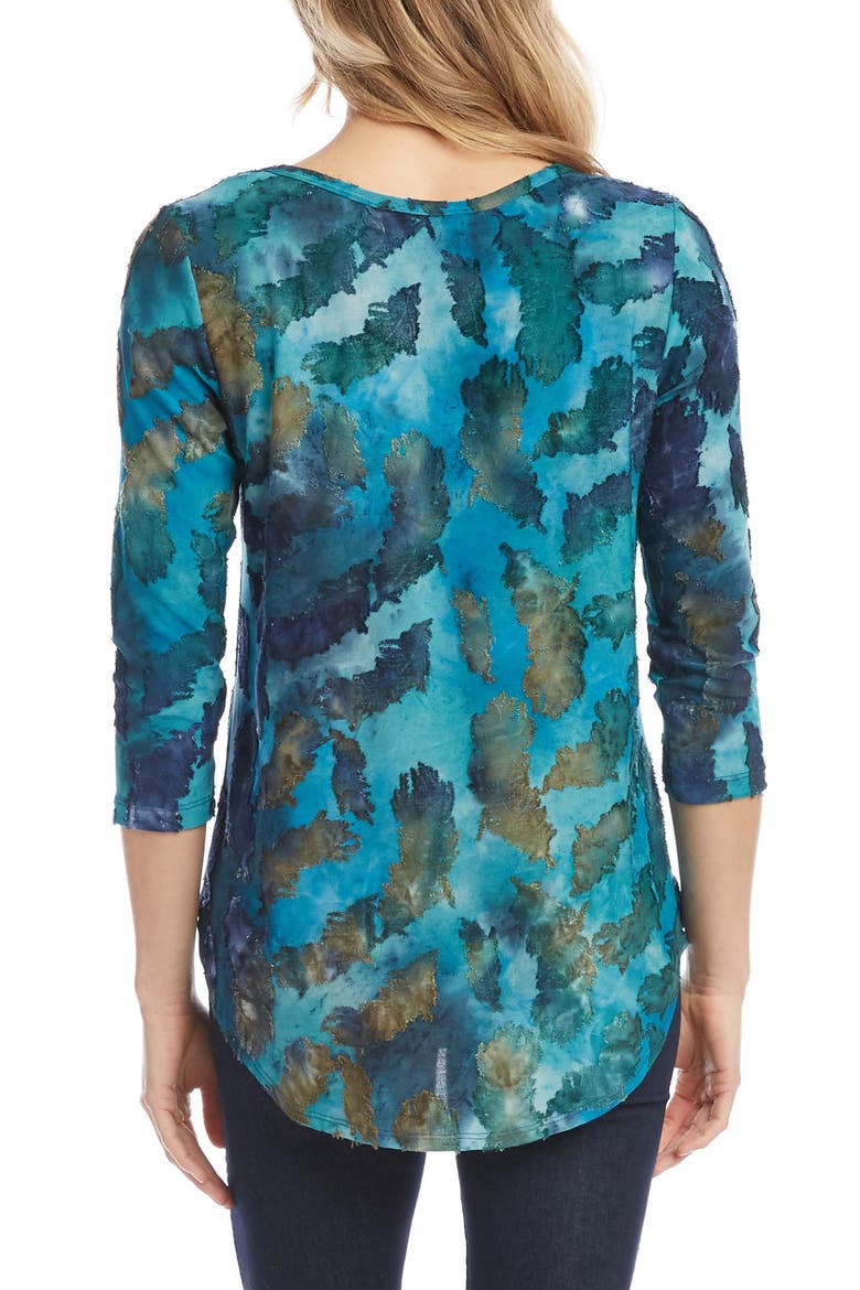 Tie Dye Burnout Top, Alternate, color, TIE DYE