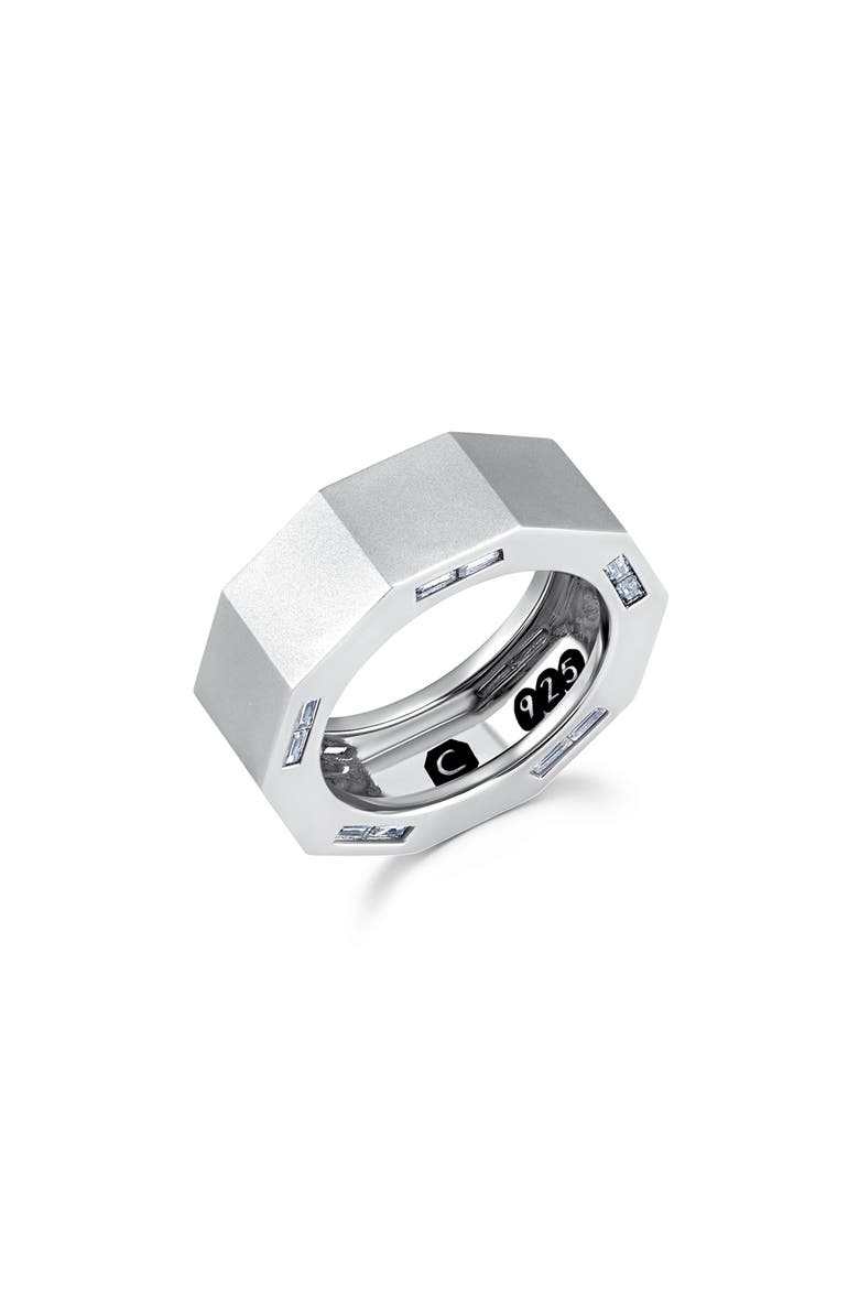 Men's Bolt Ring, Main, color, PLATINUM