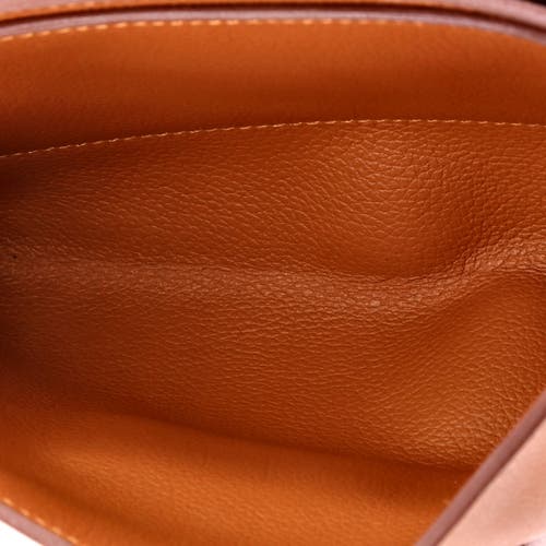 Pre-owned Hermes  Hermes H Passant Clutch Shoulder Bag Evercolor In Gold