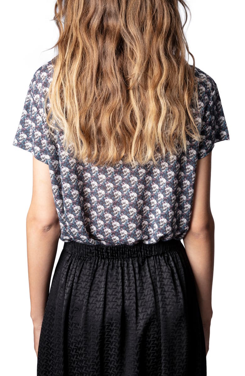 Zadig & Voltaire Walk Amour Liberty Skull Graphic Tee, Alternate, color, 