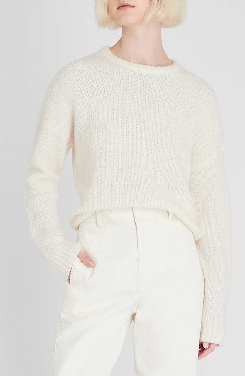 Club Monaco Relaxed Fit Cashmere Bouclé Sweater, Main, color, 