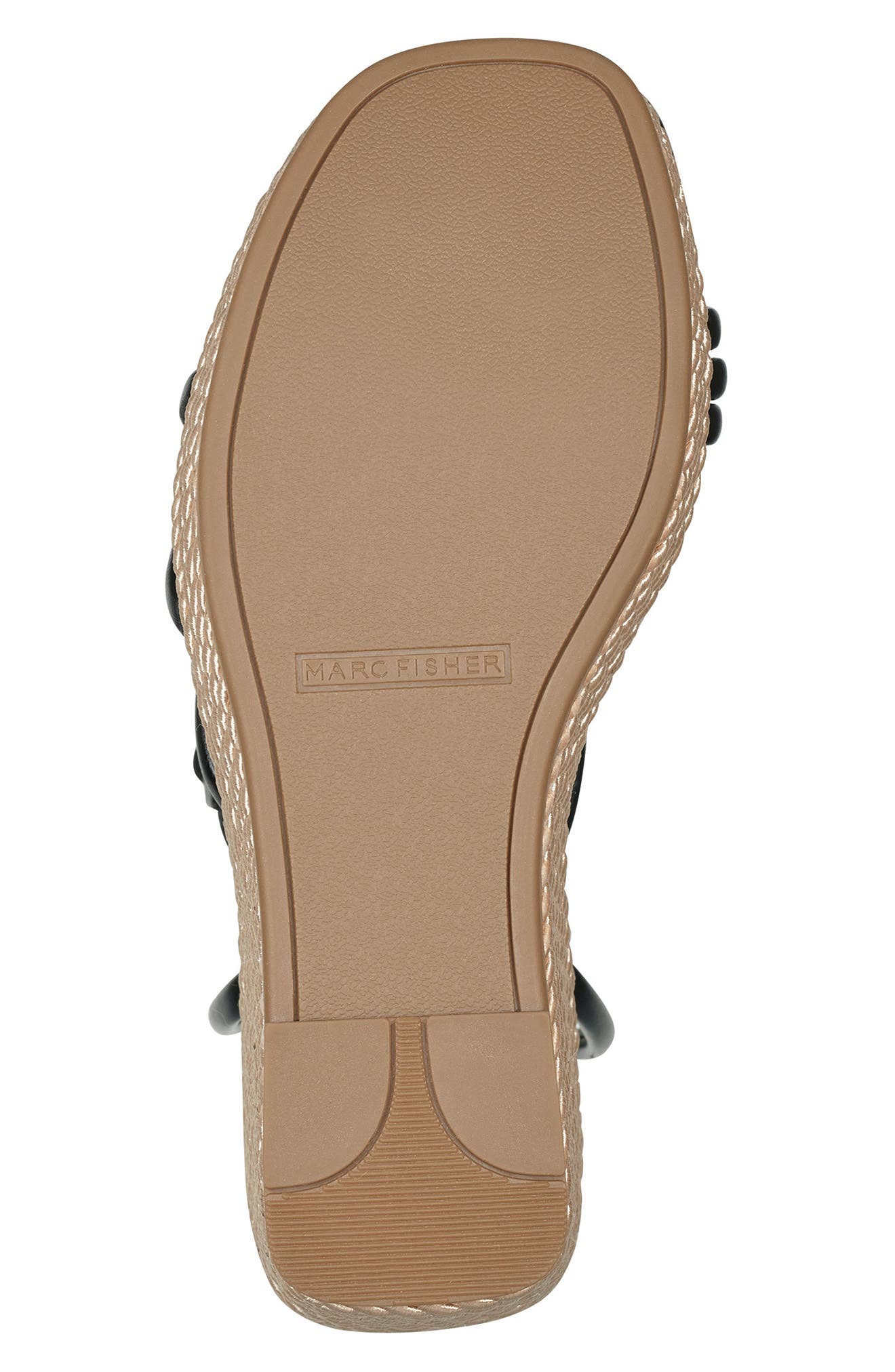 Marc Fisher Zeki Ankle Strap Braided Wedge Sandal, Alternate, color, 