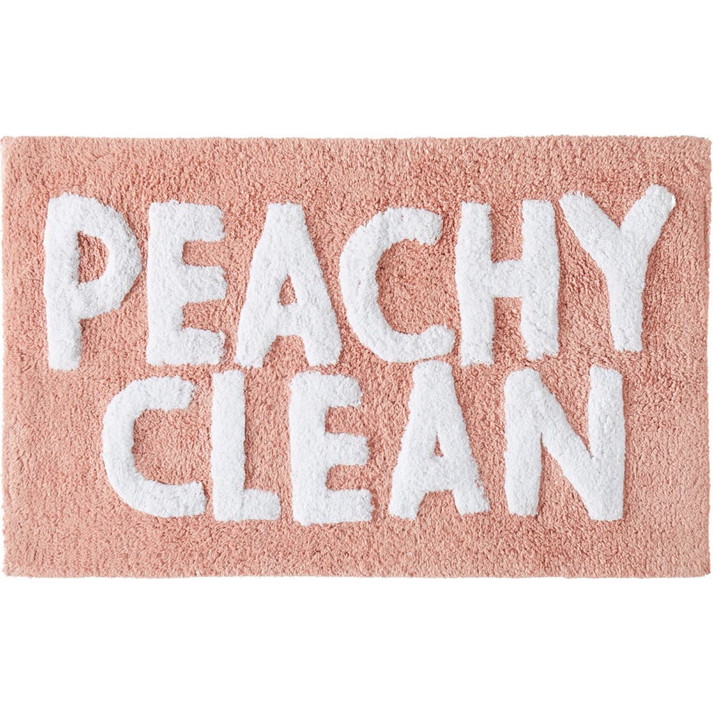 Jessica Simpson Cotton Bath Rug In Pink