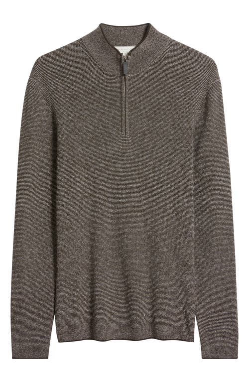 Jack Victor Daulac Quarter Zip Pullover In Gray