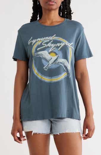 Junk Food Lynard Skynyrd Bird Graphic T-Shirt