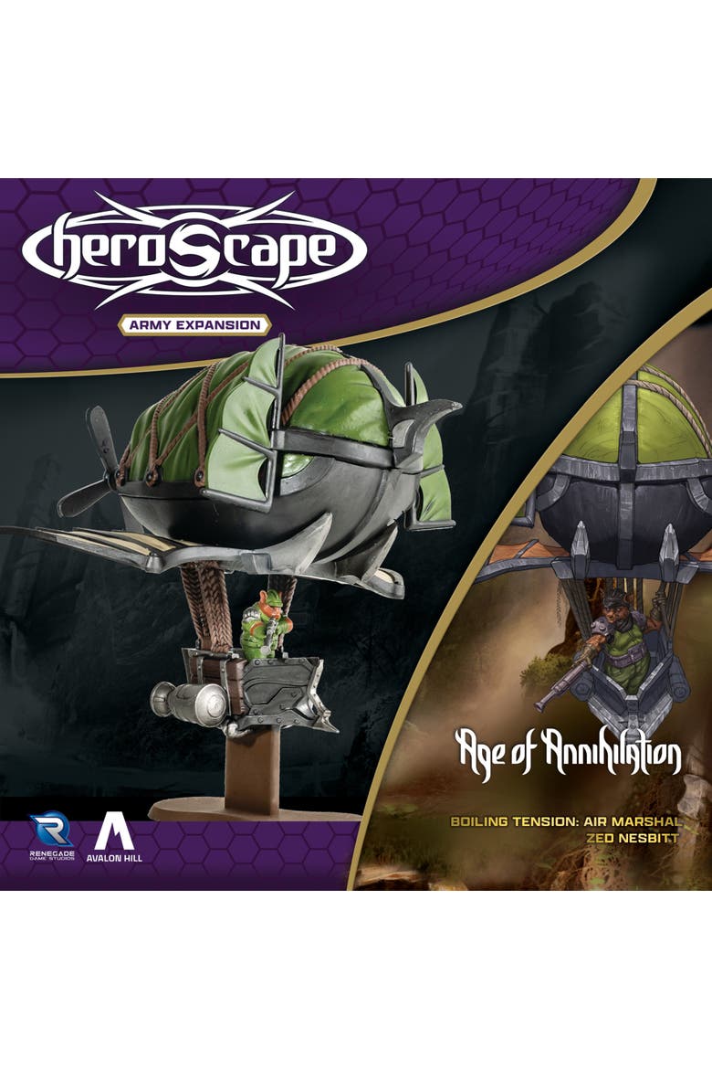 Heroscape Air Marshal Zed Nesbitt Expansion, Figure and Army Card, Alternate, color, Multicolored