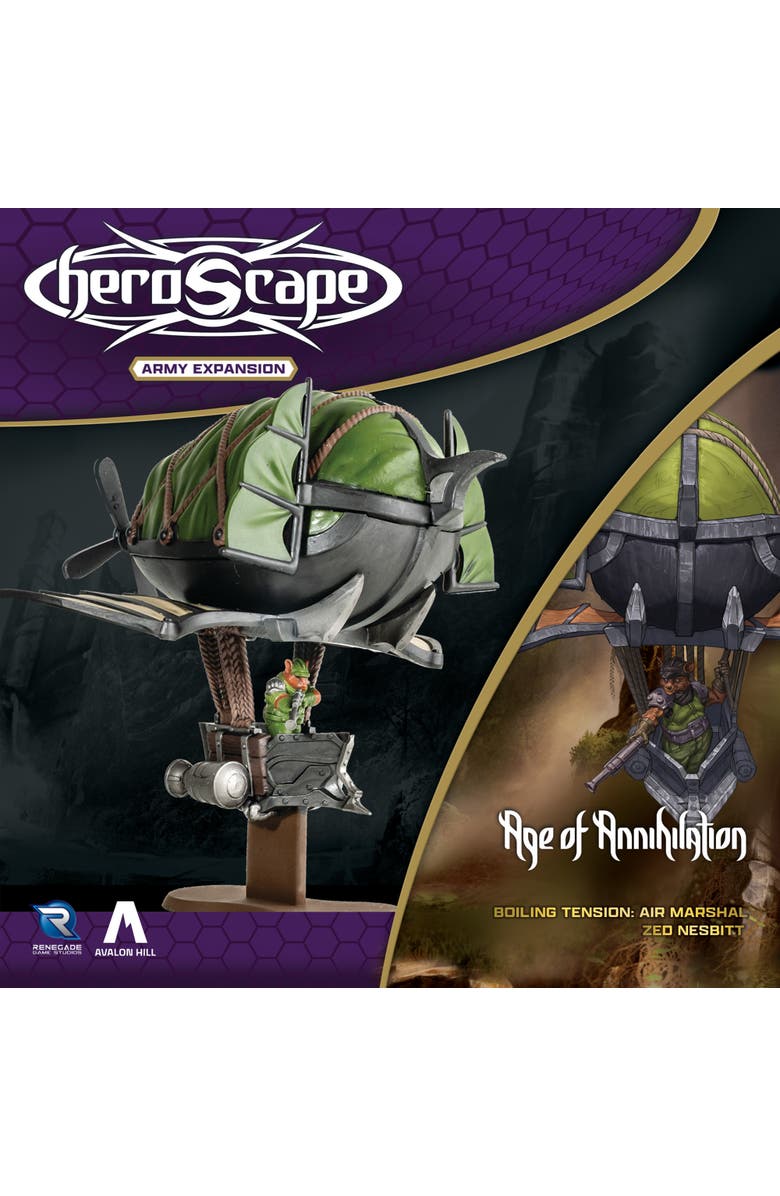 Renegade Game Studios Heroscape Air Marshal Zed Nesbitt Expansion, Figure and Army Card, Alternate, color, Multicolored