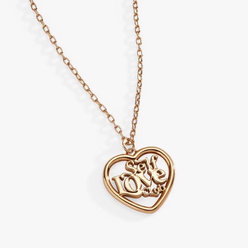 Alex And Ani Self Love Club Pendant Necklace In Gold