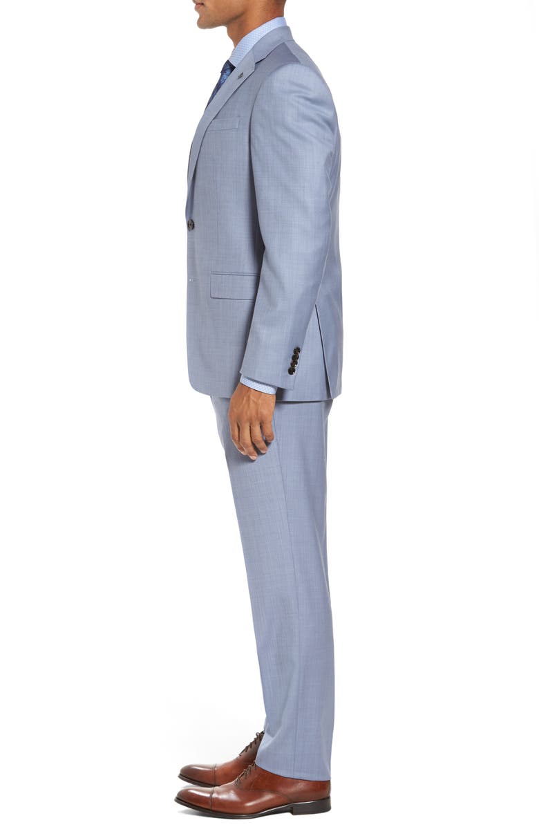 Ted Baker London Trim Fit Solid Wool Suit, Alternate, color, 