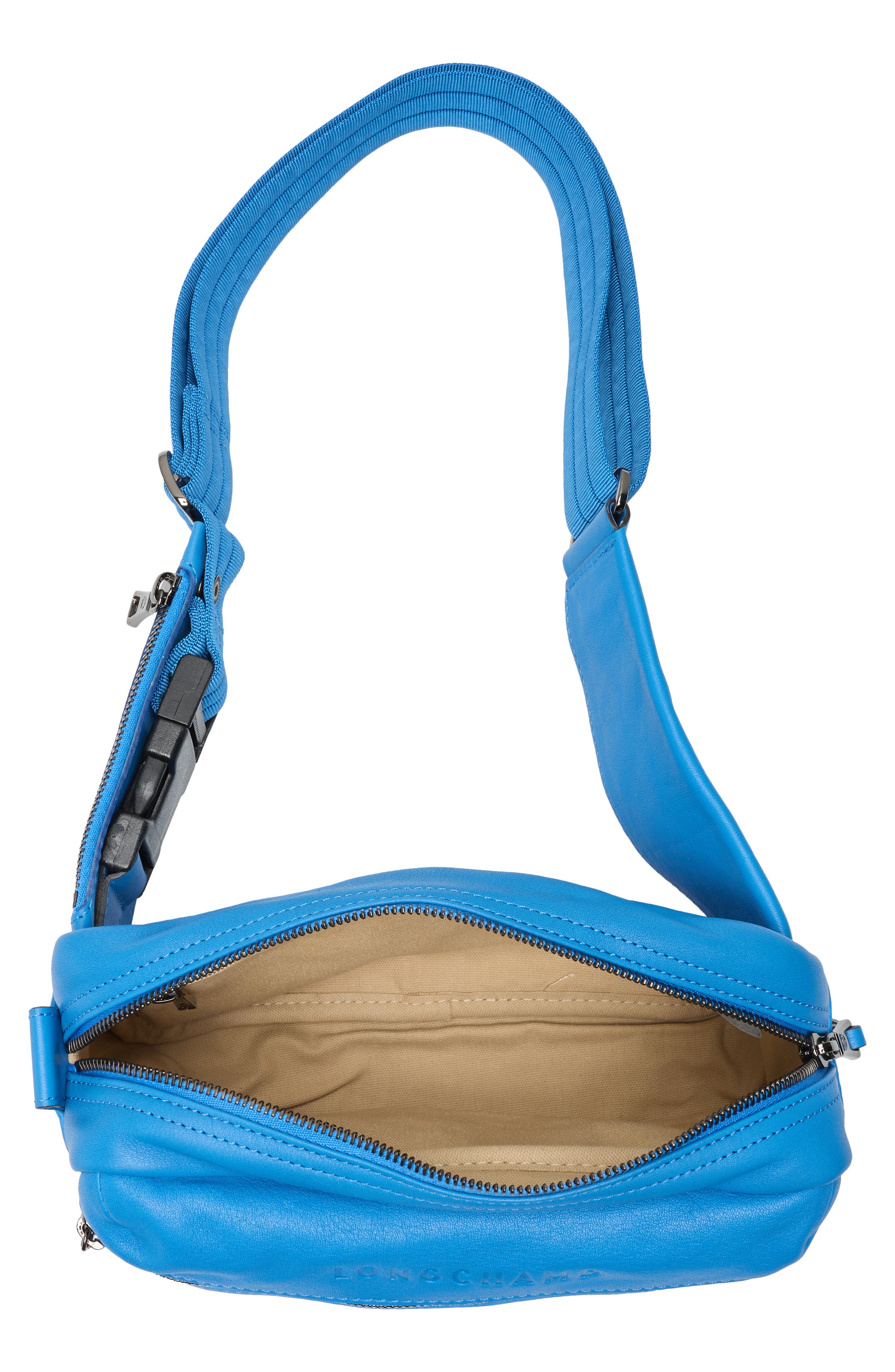 Longchamp 3D Leather Belt Bag, Alternate, color, Blue
