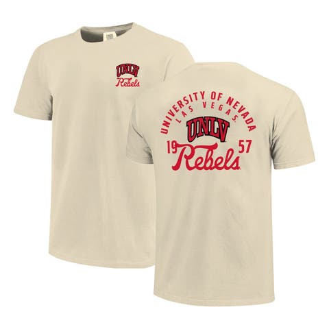 Men's Cream UNLV Rebels Comfort Colors Mascot Overlay T-Shirt