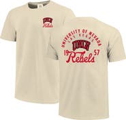 IMAGE ONE Men's Cream UNLV Rebels Comfort Colors Mascot Overlay T-Shirt