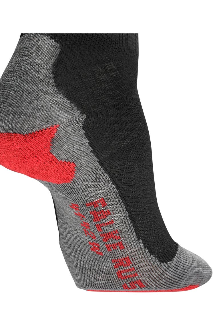 RU5 Race Short Running Socks, Alternate, color, Black-Mix