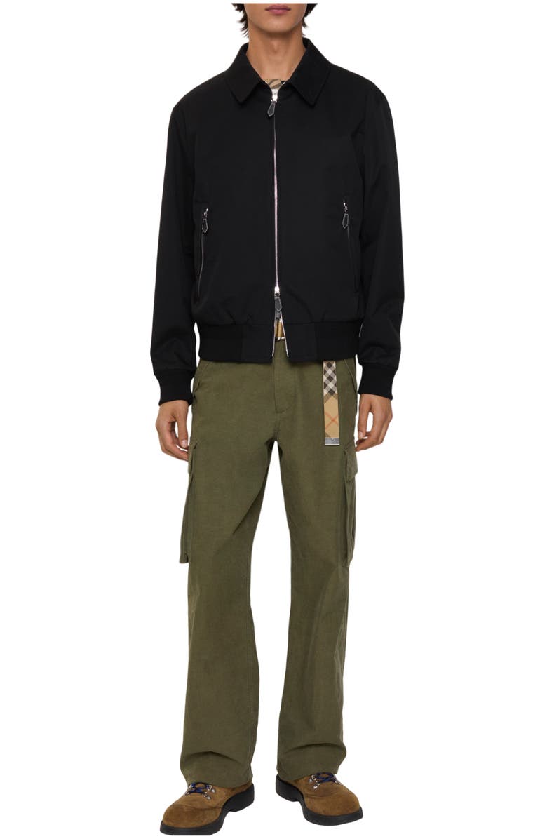 Burberry Soho Heritage Harrington Jacket, Main, color, Black