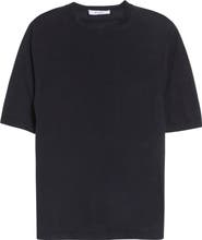 Max Mara Short Sleeve Silk & Cashmere Sweater