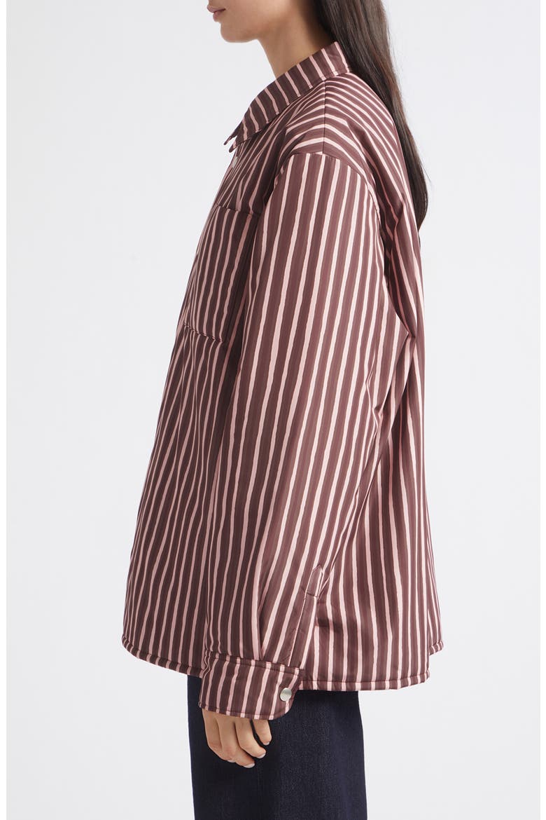 Seura Piccolo Kioski Striped Overshirt, Alternate, color, LIGHT PINK BROWN