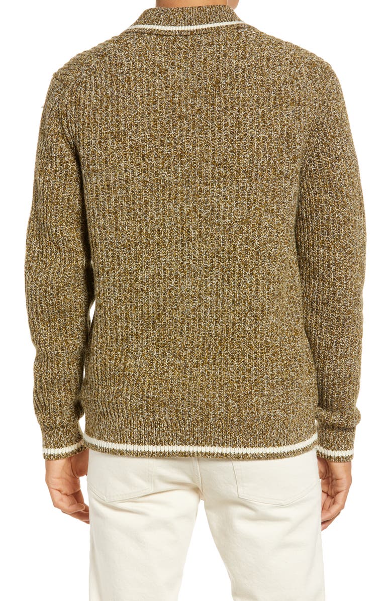 Ted Baker London Tames Mouline Polo Sweater, Alternate, color, 