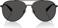 COACH 57mm Pilot Sunglasses