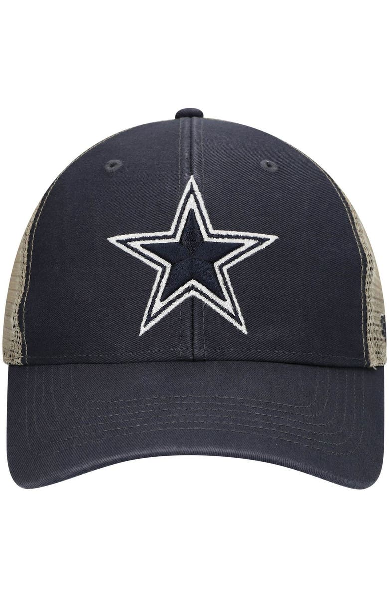 '47 Men's '47 Navy Dallas Cowboys Flagship MVP Trucker Snapback Hat, Main, color, Navy