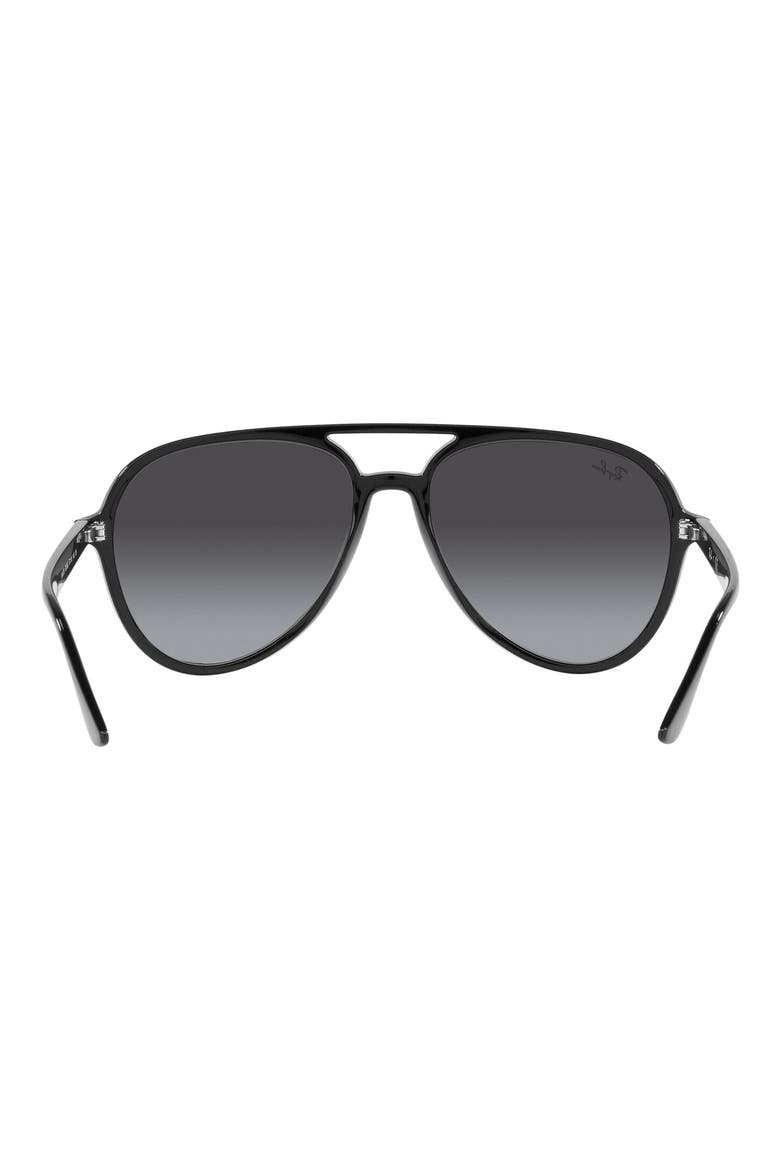 57mm Gradient Aviator Sunglasses, Alternate, color, BLACK / GREY GRADIENT