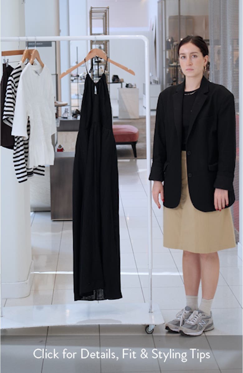 Keyhole Halter Maxi Dress, sales video thumbnail