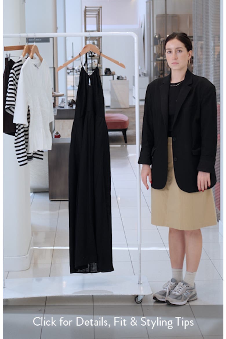 Keyhole Halter Maxi Dress video