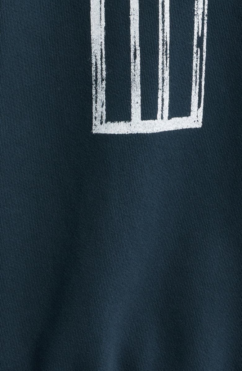 ONE OF THESE DAYS Ford Mustang Cotton Graphic Zip-Up Hoodie, Alternate, color, Washed Black