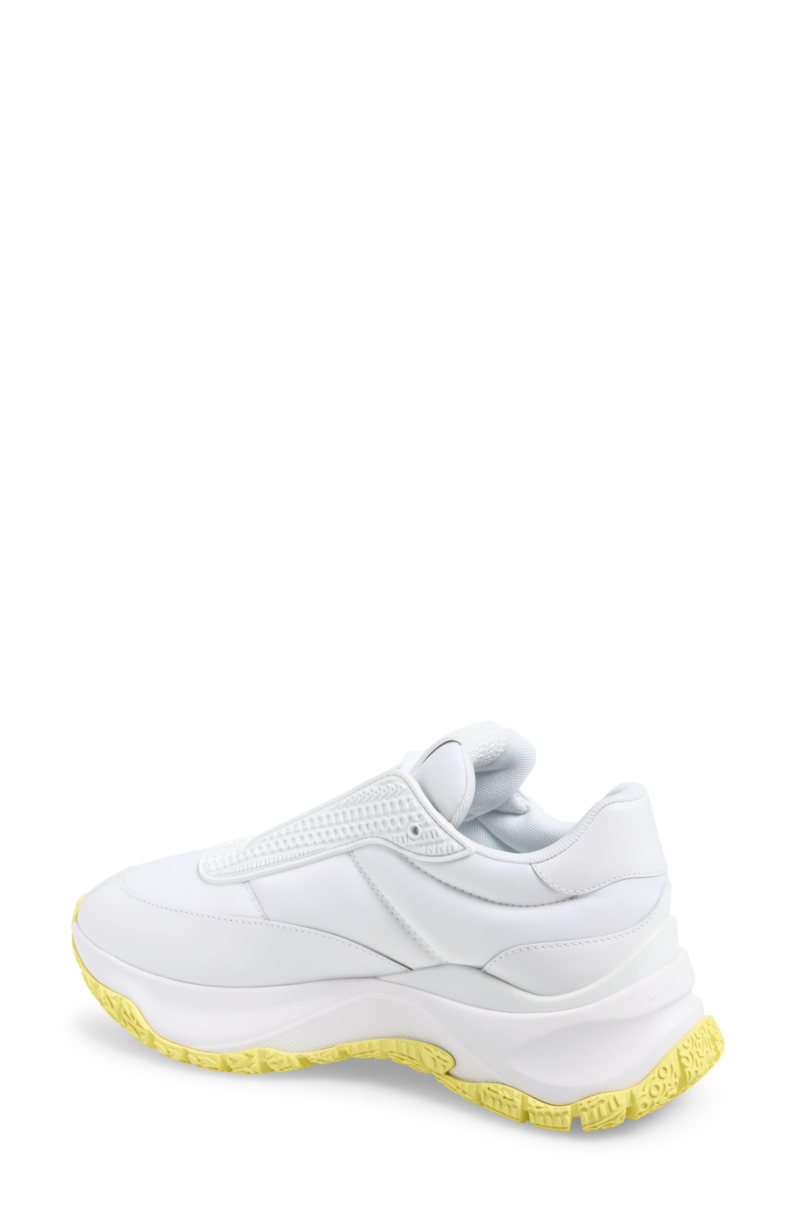 The Lazy Runner Sneaker, Alternate, color, WHITE/YELLOW