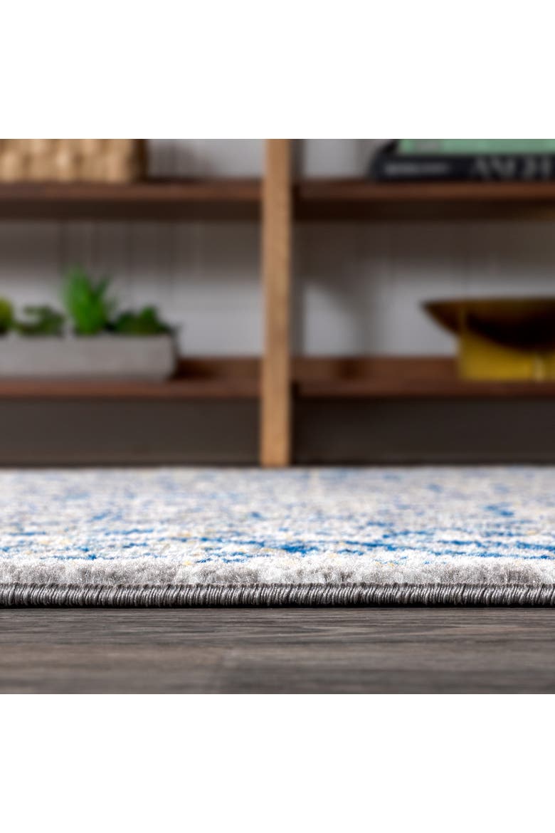 Modern Persian Boho Vintage Area Rug, Alternate, color, Gray/Navy