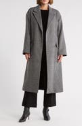 Theory Houndstooth Robe Coat