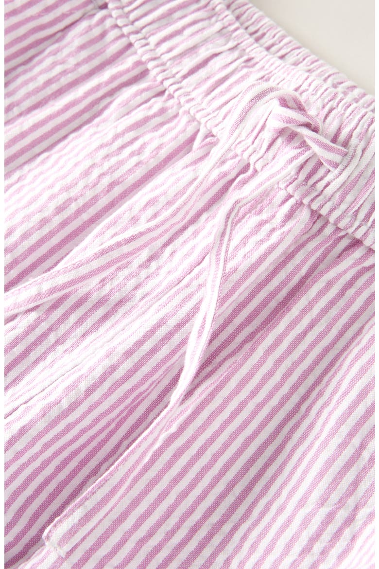 Kids' Cotton Seersucker Pants, Alternate, color, PURPLE LILY WINNIE STRIPE