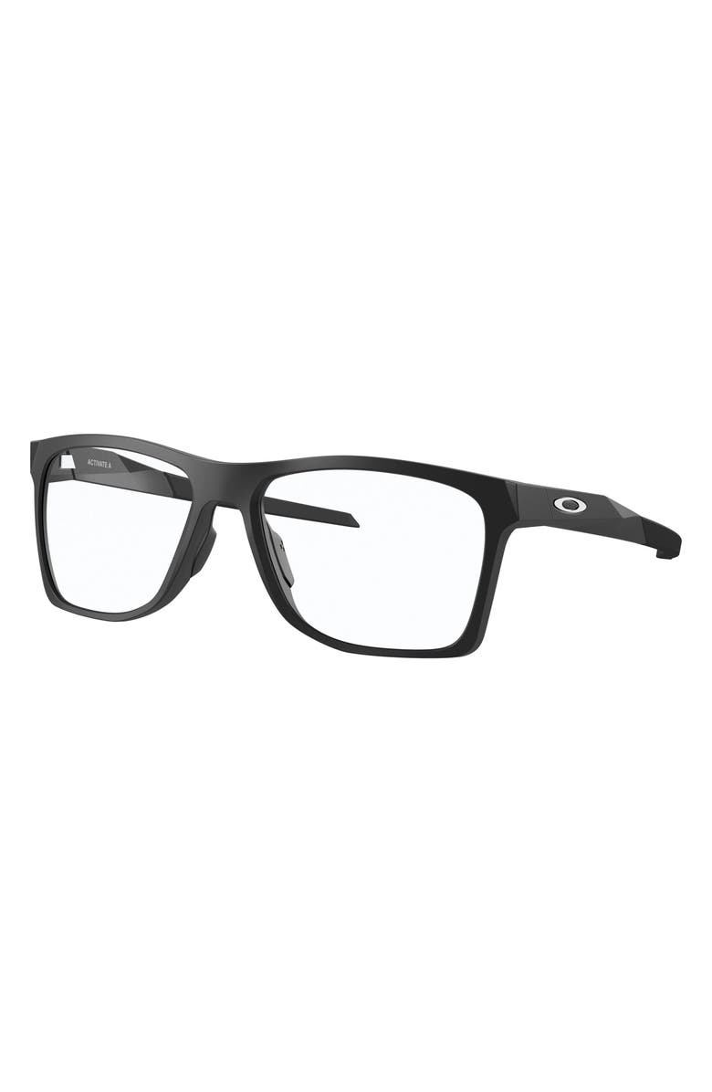 Oakley Activate 57mm Square Wrap Optical Glasses, Alternate, color, 