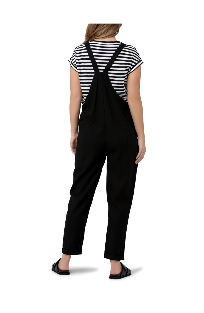 Ripe Maternity Poppy Linen Jumpsuit, Alternate, color, Black